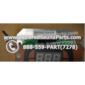 COMPLETE CONTROL POWER BOX WITH CONTROL PANEL - COMPLETE CONTROL POWER BOX  HAVEN SAUNA INFRARED SAUNA AND FACEPLATE AND REMOTE CONTROL 6