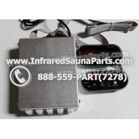 COMPLETE CONTROL POWER BOX WITH CONTROL PANEL - COMPLETE CONTROL POWER BOX ACC-100-PL-D WITH TWO BLACK CONTROL PANEL 2