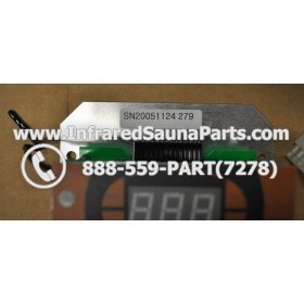 CIRCUIT BOARDS WITH  FACE PLATES - CIRCUIT BOARD WITH FACE PLATE NIRVANA SAUNAS SN 20051124279 AND REMOTE CONTROL 10