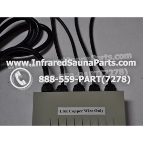 COMPLETE CONTROL POWER BOX 110V / 120V - COMPLETE CONTROL POWER BOX 110V / 120V FED INTERNATIONAL INFRARED SAUNA WITH 8 HEATER PLUGS v1 3