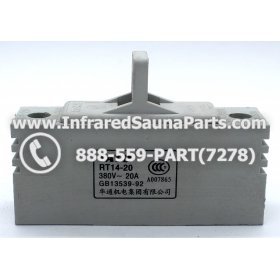 FUSE BLOCKS - FUSE BLOCK RT14-20 380v 20AMP GB13539-92 2