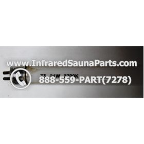 COMPLETE LIGHT ASSEMBLY 110V / 120V - COMPLETE LIGHT ASSEMBLY WITH BULB - 2 PIN CONNECTION FOR EXTERIOR SUNLIGHT INFRARED SAUNA 110V / 120V 3