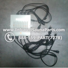 COMPLETE CONTROL POWER BOX 220V / 240V - COMPLETE CONTROL POWER BOX 220V / 240V SUNTECH INFRARED SAUNA WITH 8 HEATER PLUGS v1 13