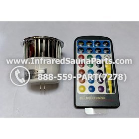 CHROMOTHERAPY - CHROMOTHERAPY MR 16 5 W MLC116-12-F WITH REMOTE 1