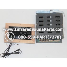 COMPLETE CONTROL POWER BOX WITH CONTROL PANEL - COMPLETE CONTROL POWER BOX ENLIGHTEN INFRARED SAUNA WITH USB MP3 PLAYER 110V / 120V STYLE 2 WITH ONE CONTROL PANEL 1