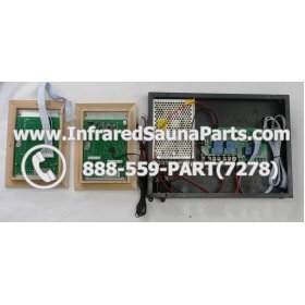 COMPLETE CONTROL POWER BOX WITH CONTROL PANEL - COMPLETE CONTROL POWER BOX HECHT INFRARED SAUNA WITH USB MP3 FM PLAYER TWO CONTROL PANEL 110V / 120V 6