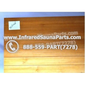 WOOD SAUNA WALLS - HEMLOCK WOOD SAUNA PANEL ( 72.5" x 44.8" ) 2