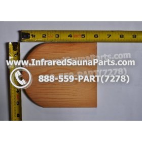 WOOD SHELVES + CUP HOLDERS - HEMLOCK WOOD CUP HOLDER STYLE 11 3