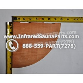 WOOD SHELVES + CUP HOLDERS - HEMLOCK WOOD CUP HOLDER STYLE 5 5