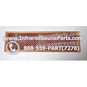 WOOD HEATER COVERS - HEMLOCK WOOD STYLE 4 HEATER COVER IN RED 4