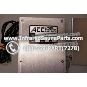 COMPLETE CONTROL POWER BOX WITH CONTROL PANEL - COMPLETE CONTROL POWER BOX EZE INFRARED SAUNA WITH BLACK CONTROL PANEL 7