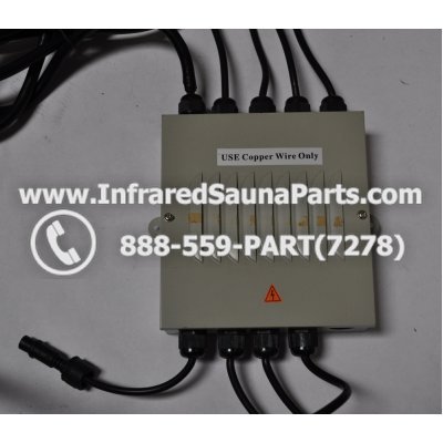 COMPLETE CONTROL POWER BOX 220V / 240V - COMPLETE CONTROL POWER BOX 220V / 240V HEATWAVE INFRARED SAUNA WITH 8 HEATER PLUGS v2 1
