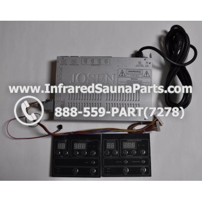 COMPLETE CONTROL POWER BOX WITH CONTROL PANEL - COMPLETE CONTROL POWER BOX KEYSBACKYARD INFRARED SAUNA STYLE 3 WITH TWO CONTROL PANELS 1