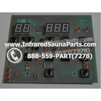 CIRCUIT BOARDS / TOUCH PADS - CIRCUIT BOARD  TOUCHPAD MASTERSAUNA INFRARED SAUNA YX32764-3 (8 BUTTONS) 1